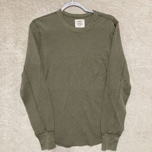 Buck Mason VINTAGE THERMAL SURPLUS TEE Venice Wash Army Green Long Sleeve Shirt